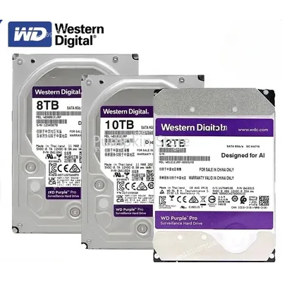 WD Purple 3TB 4TB 6TB 8TB 10TB Surveillance Hard Drive SATA III HDD HD Harddisk For Security System Video Recorder DVR NVR CCTV