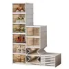 Keine Montage Schuh-Organizer Rack All-in-One-Schuh-Aufbewahrungsbox aus Kunststoff für Stiefel, Sneaker, Behälter, Behälter