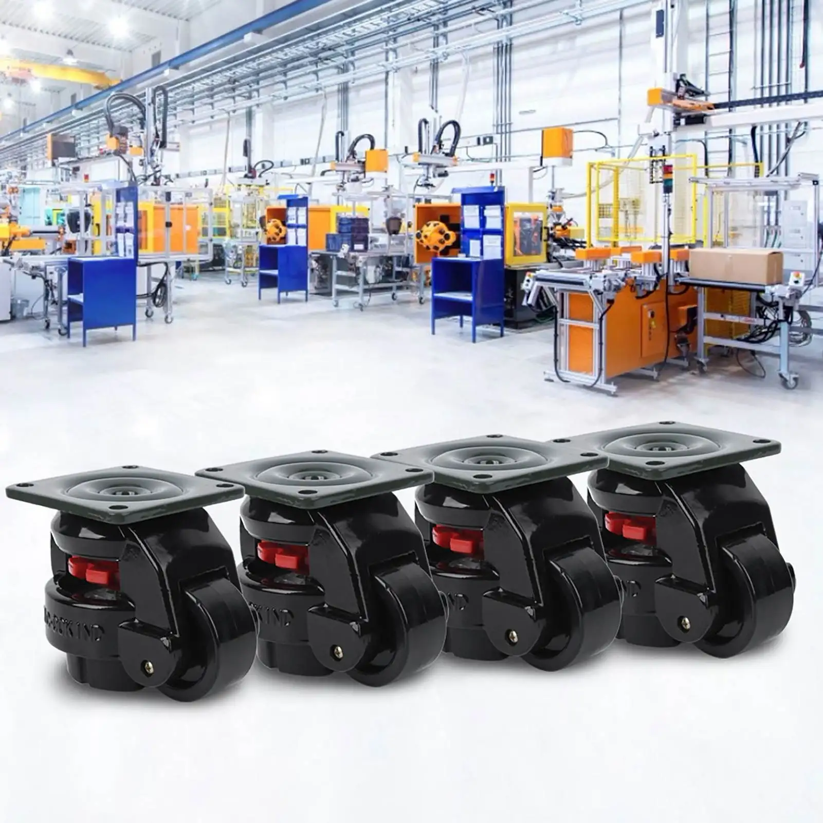 Hochleistungs-Nivellierrolle. Nivellierrolle GD-60F. Hochleistungs-Nivellierrollen für industrielle Rollenräder Image