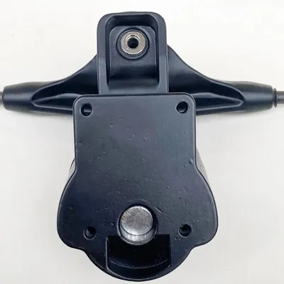 Surf Skate Trucks Integrated Bracket for Yow Meraki System Enhanced Edition Front Trucks,Silver+Red Spring XQ