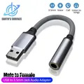 Adattatore audio da USB a jack da 3,5 mm Adattatore da USB A a 3,5 TRRS femmina con scheda audio stereo esterna per PS4 PC Laptop Cuffie Mac