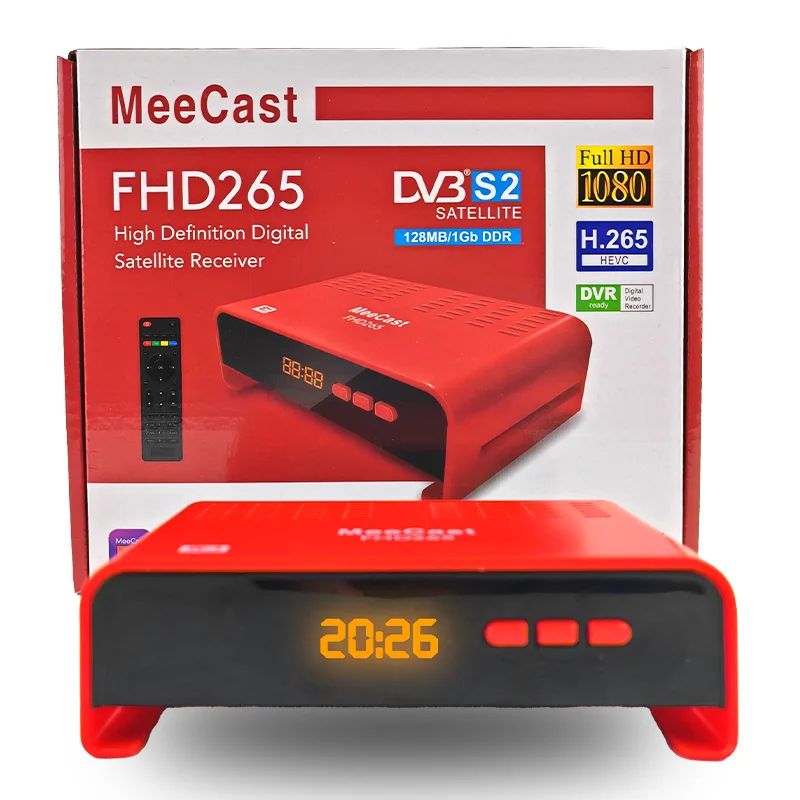 Mini DVB-S2 H.265 Hevc Satellitenempfänger Free to Air Satelliten-TV-Receiver USB DVR Digital TV Decoders Rezeptor Full HD 1080P