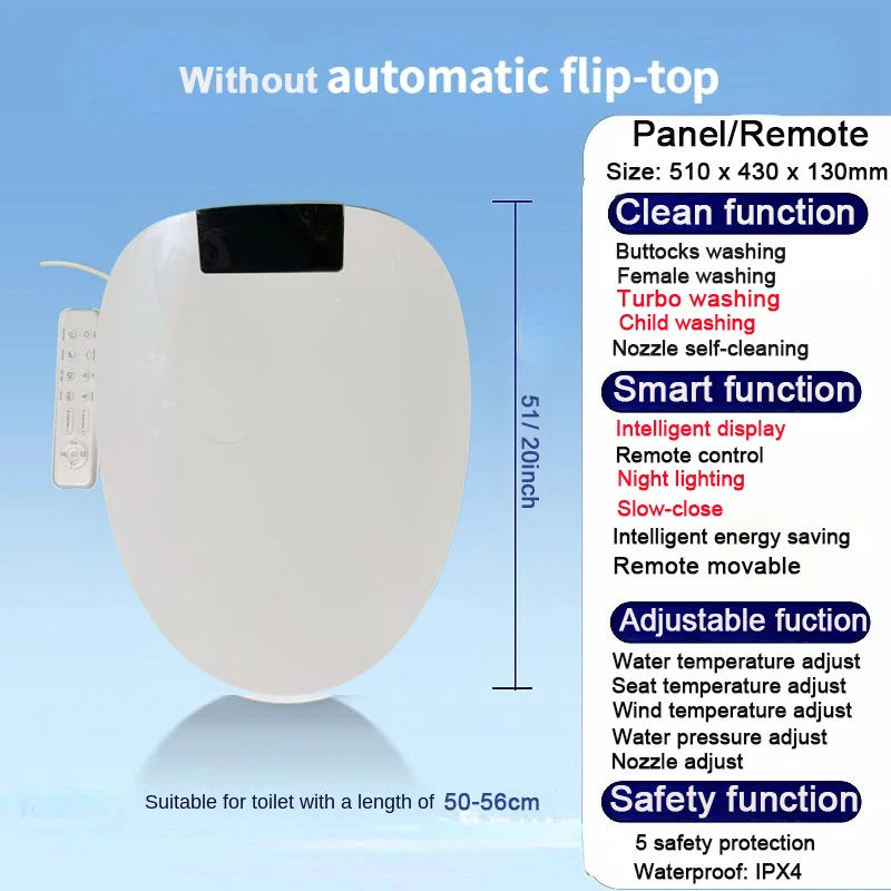 WC Dusche Bidet beheizte elektrische Küvette Japonaise elektrische Tapa WC Japones Wasserstrahl beheizter Toilettendeckel mit Dusche Bidet beheizt