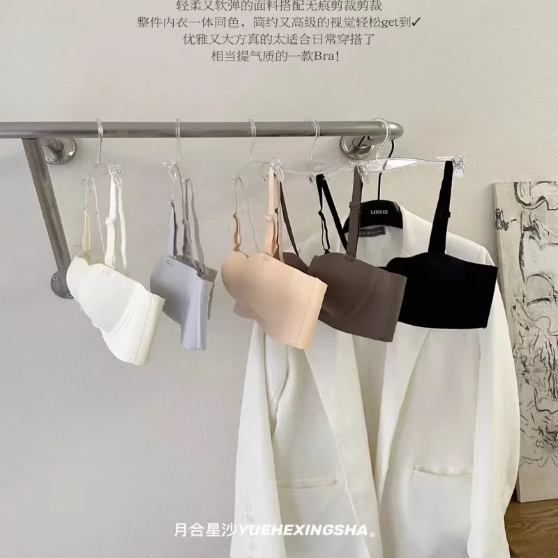 Half-Cup-Balconette-BH, nahtloser Halt, Anti-Drop-Lift, zierliche Brust, unsichtbares Bralette mit U-Rücken, nicht gepolsterte Alltags-Dessous Image