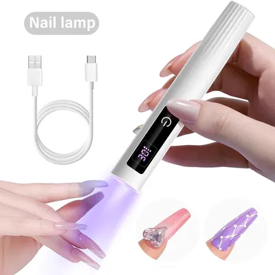 Nail UV LED Touch Lamp Dryer Portable Rechargeable Flashlight UV Light for Drying Nails Gel Polish Lamps Machine Pin Cure Tools