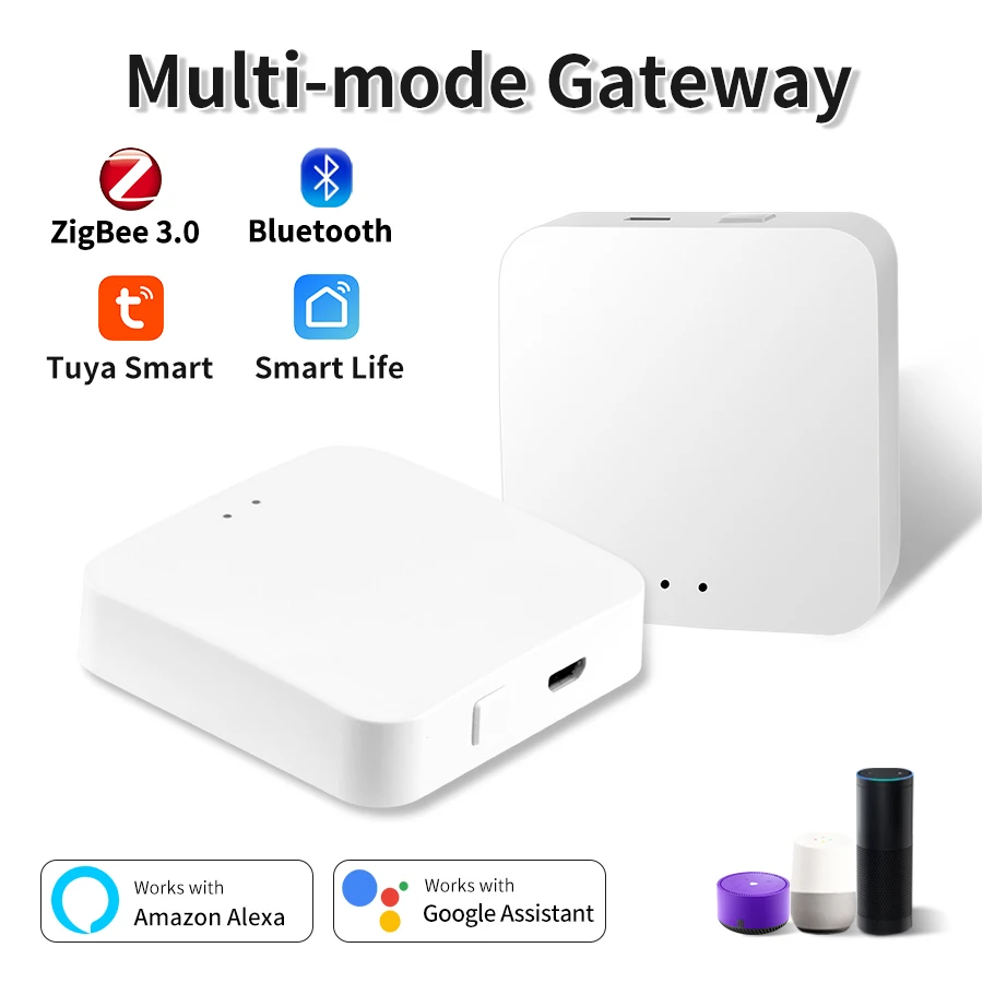 Tuya Smart Multi Mode Gateway 2,4 GHz WiFi Bluetooth ZigBee Hub Brücke Smart Leben APP Remote Alexa Google Assistent Sprachsteuerung Image