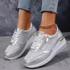 Heißer Verkauf frauen Turnschuhe Mode Seite Zip Laufschuhe für Frauen Bequeme Keil Sport Schuhe Atmungsaktive Licht Wanderschuhe