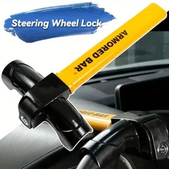Universal Car Steering Wheel Lock with 2 Keys Car Security Rotating T-Shaped Steering Wheel Lock Steering Wheel Anti-Theft Lock