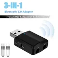 Ricevitore trasmettitore audio Bluetooth 5.0 Jack AUX da 3,5 mm RCA Dongle USB Adattatore wireless stereo per TV Kit per auto Altoparlante Cuffie