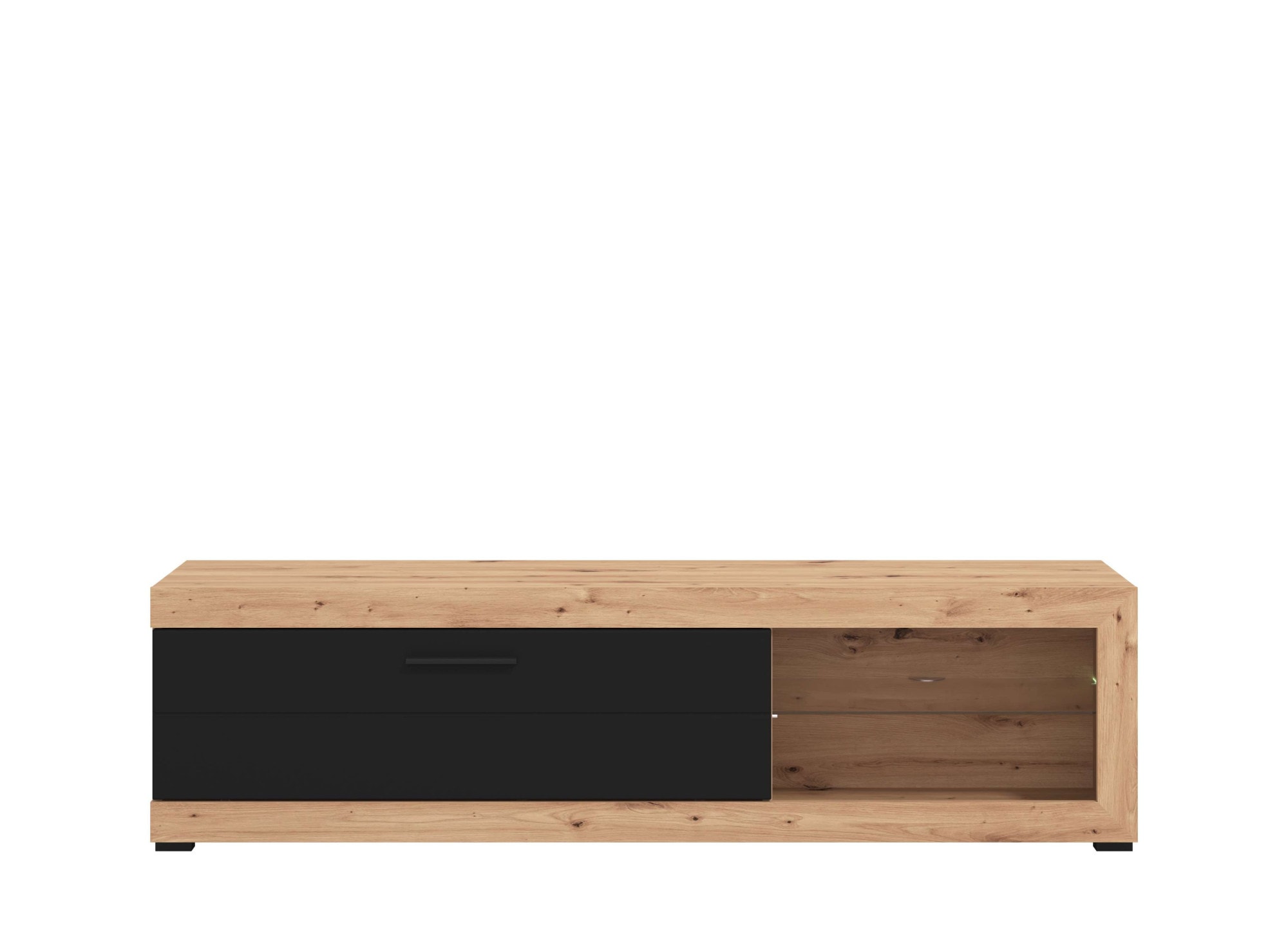 Lowboard INOSIGN "Remo TV-Kommode", artisan eiche, B:160cm H:45cm T:34cm, FSC-zertifizierter Holzwerkstoff, Sideboards, TV-Kommode mit LED-Beleuchtung, Breite 160 cm
