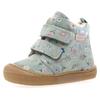 Lauflernschuh NATURINO "Wigghi", Kinder, Gr. 20, grün blumen, Veloursleder, geblümt, casual, Schuhe, Winterstiefel mit Blumenprint, Größenschablone zum Download
