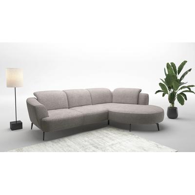 Ecksofa SIT & MORE "Zoe", silber, B:309cm H:87cm T:199cm, 100% Polyester, Sofas, ink.Sitztiefenverstellung, wahlweise mit Kopfteilverstellung Image