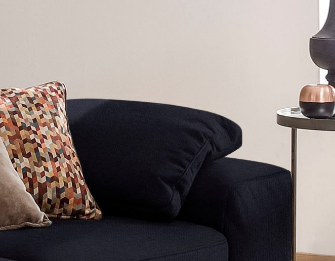 Armlehnenkissen W.SCHILLIG "run", blau (dunkelblau w82), B:53cm H:53cm, Flachgewebe W82 Q2 (74% Polyacryl, 26% Polyester), Polsterauflagen, Seitenteilkissen für die Armlehne