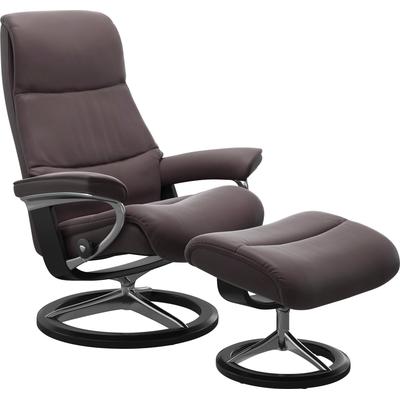 Relaxsessel STRESSLESS "View", rot (bordeaux paloma), B:78cm H:108cm T:78cm, Leder BATICK: BATICK ist ein leicht korrigiertes, durchgefärbtes und genarbtes Möbelleder, bei dem die meisten Unebenheiten und Spuren in der Regel entfernt wurden., Leder... Image