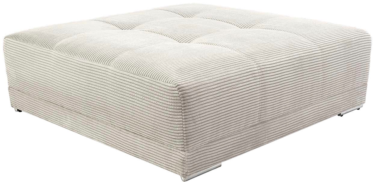Hocker JOCKENHÖFER GRUPPE "Moldau XXL, B: 120 cm", grau (grau, beige), B:120cm H:39cm T:120cm, Cord: 100% Polyester, Hocker, Hocker, Mega-Hocker im XXL-Format