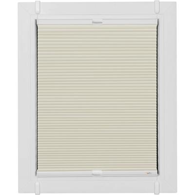 Wabenplissee SUNLINES "One Size Style Honeycomb VD", beige (creme, weiß, weiß), B:95cm H:210cm, Obermaterial: 85% Polyester, 15% sonstige Fasern, Plissees, Zubehörfarbe weiß, zum Klemmen Image
