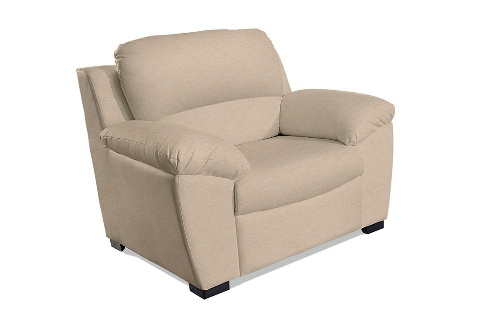 Sessel COTTA "Dani", beige, B:107cm H:87cm T:89cm, Luxus-Microfaser aus 100% Polyester, Sessel, Ledersessel Polstersessel