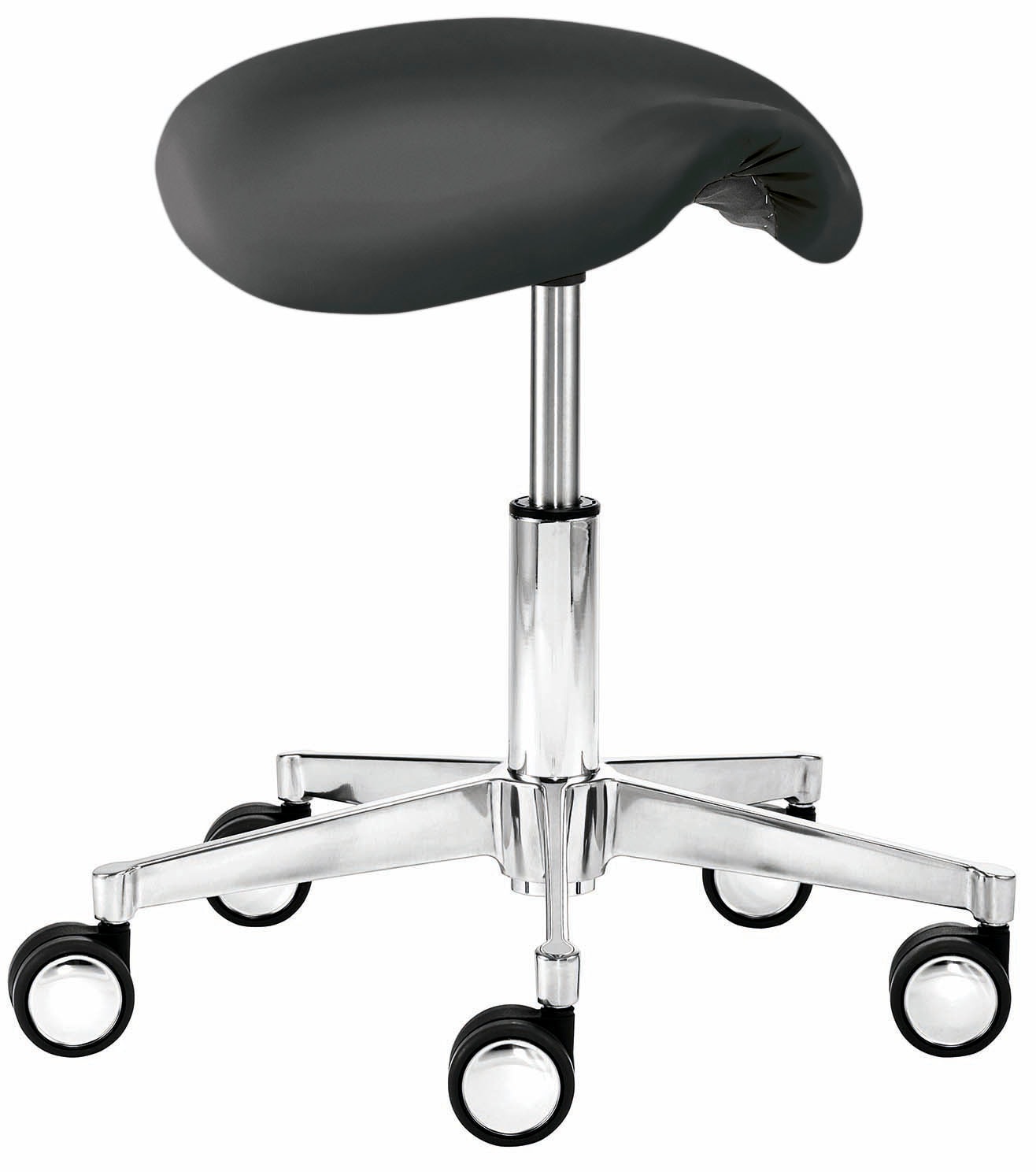 Arbeitshocker MAYER SITZMÖBEL "myXPERT", schwarz, B:52cm H:39,5cm T:52cm, Hocker, Drehhocker Bürohocker