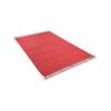 Teppich HEINE HOME Gr. 4, rot, B:90cm H:5mm L:160cm, Baumwolle, Teppiche