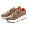 Sneaker JOHN DEVIN "Schnürschuh", Herren, Gr. 41, braun, Obermaterial: 100% Lederimitat. Futter: 100% Textilmaterial. Decksohle: 100% Textilmaterial. Laufsohle: 100% Synthetik, unifarben mit Farbeinsatz, Basic, Schuhe, Freizeitschuh,...