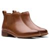 Chelseaboots CLARKS "Havisham Top", Damen, Gr. 36, braun, Leder, used, klassisch, Schuhe, Stiefelette mit Wechselfußbett
