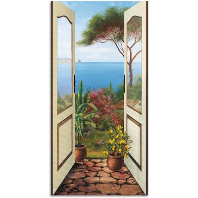 Wandbild ARTLAND "Veranda am Meer", grün (farbe bild(er): grün), B:20cm H:40cm, Bilder, als Alubild, Outdoorbild, Leinwandbild, Poster, Wandaufkleber Image