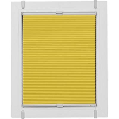 Plissee SUNLINES "Start-up Style Honeycomb", gelb (senf, weiß, weiß), B:60cm H:85cm, Obermaterial: 100% Polyester, Plissees, verspannt mit Simply-Fix Klemmträger, Wabenplissee, nach Maß Image