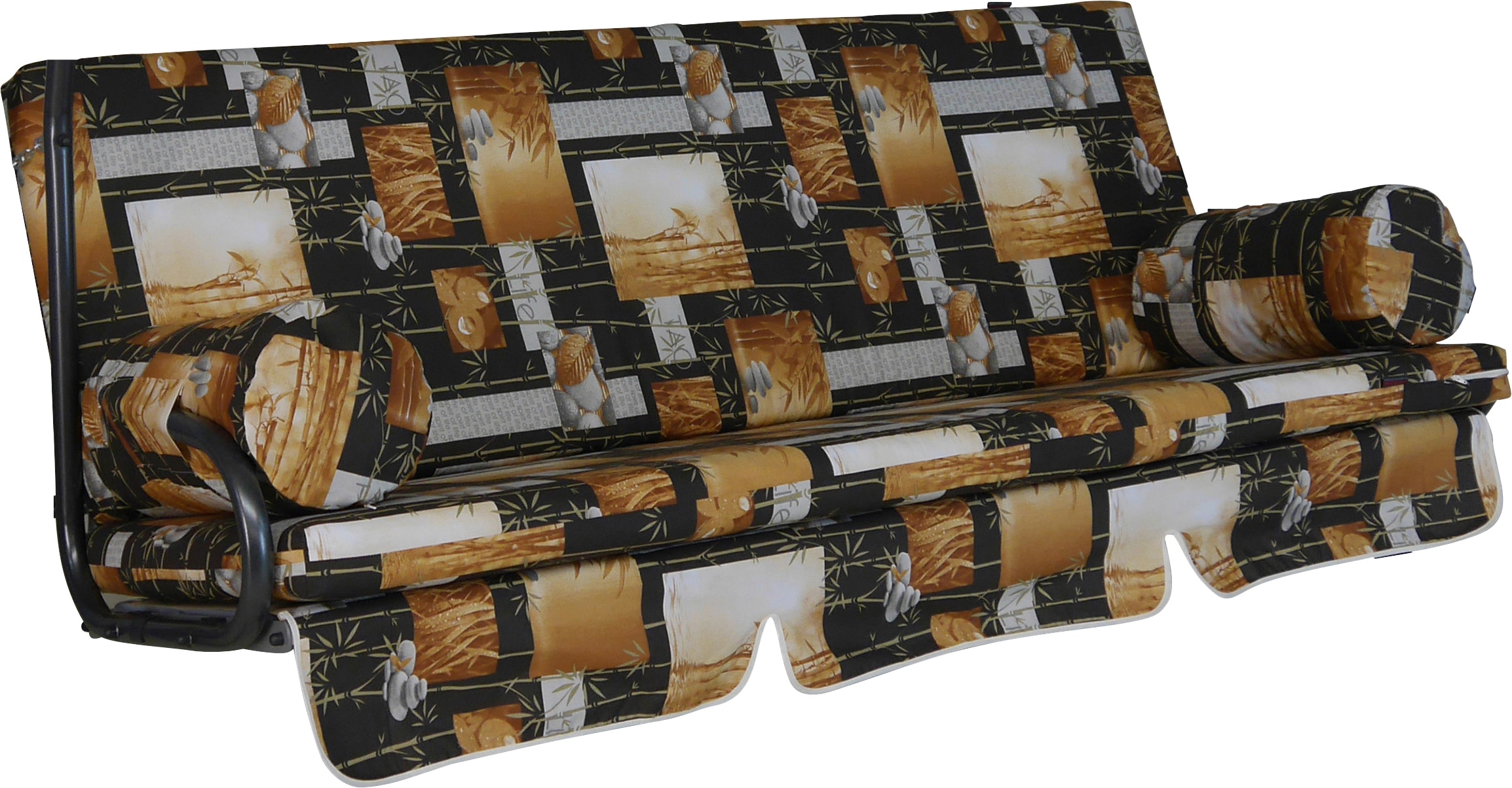 Bankauflage "Trend, TOPSELLER", braun, B:178cm H:9cm T:180cm, Obermaterial: 100% Baumwolle. Füllung: 100% Polyurethan, ANGERER FREIZEITMÖBEL, Polsterauflagen, Bankauflage