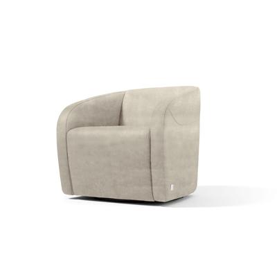 Sessel EGOITALIANO "Charlottaas Clubsessel, Designsessel, modern und zeitlos, bequem", grau (opal grau), B:73cm H:73cm T:76cm, Luxus-Micofaser Lederoptik (100% Polyester) ist ein neues technisches Gewebe mit einem visuellen und taktilen Aspekt, der... Image