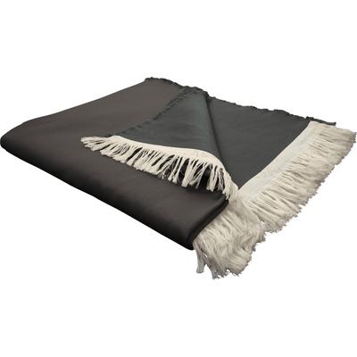 Wohndecke ADAM "Scandi Pinot", grau (anthrazit), B:145cm L:190cm, Wohndecken, im schlichten Design, Kuscheldecke Image