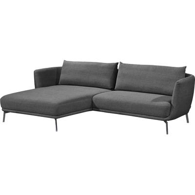 Ecksofa "Pearl, zeitlos und elegant, 5 Jahre Hersteller-Garantie, bequem", grau (stone), B:270cm H:71cm T:160cm, 16% Baumwolle, 79% Polyester, 5% Polyacryl, SCHÖNER WOHNEN-KOLLEKTION, Sofas, L-Form, Maße (B/H/T): 270/71/160 cm, Füße Metall Image