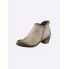 Stiefelette HEINE, Damen, Gr. 41, grau (taupe), Leder, Glattleder, Rindsleder, sportlich, Schuhe