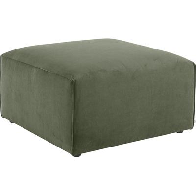 Polsterhocker ANDAS "Nöre", grün (dunkelgrün), B:80cm H:46cm T:80cm, 92% Polyester, 8% Polyamid, Hocker, Polsterhocker, Modul - zum Zusammenstellen; in vielen Bezugsqualitäten und Farben Image