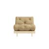 Daybett KARUP DESIGN "Roots Schlafsofa, Gästebett, Sofa inkl. Futonmatratze", gelb (wheat beige), B:90cm H:85cm, Bezug: 80% Baumwolle, 20% Polyester, Daybetten, Inkl. Futonmatratze, in mehreren Größen & Farben erhältlich