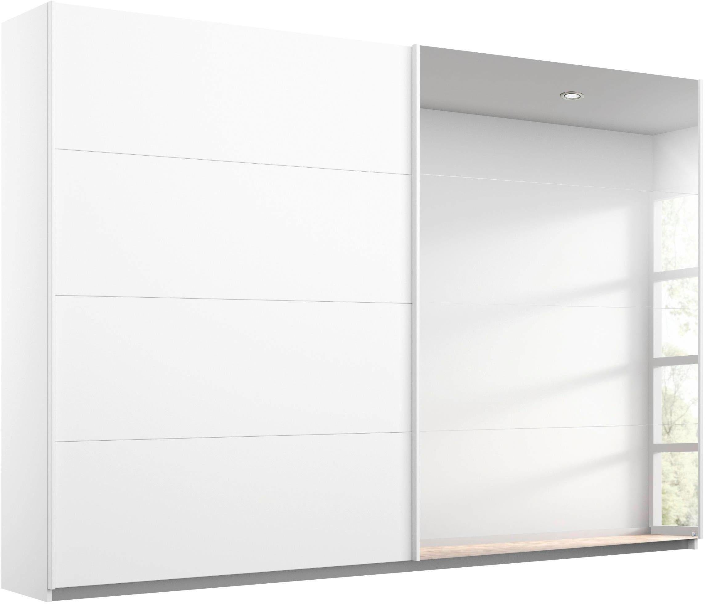 Schwebetürenschrank RAUCH "Memphis", weiß, B:270cm H:210cm T:62cm, Holzwerkstoff, Schränke, Schwebetürenschrank