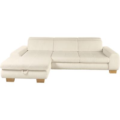 Ecksofa "SO 3400 Sitzhöhe 47cm oder 49cm, Sitztiefe verstellbar, B/T: 307/195cm", silber, B:307cm H:84cm T:195cm, 88% Polyester, 12% Polyamid, SET ONE BY MUSTERRING, Sofas, whlw. mit Funktion, Kaltschaum, in Cord, lind, Sitzhöhe 47 Image