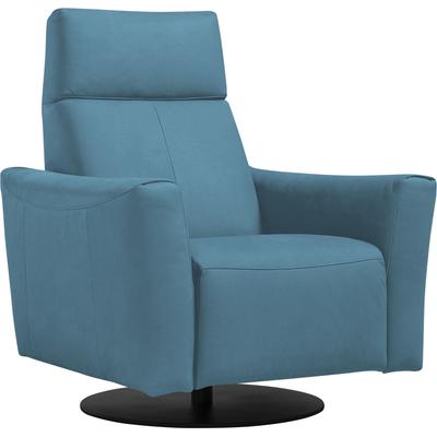 Sessel EGOITALIANO "Blues Designsessel, Loungesessel", blau (türkis), B:84cm H:105cm T:90cm, Sessel, Einzelsessel, drehbar, inkl. manuelle Relaxfunktion durch Push-Back-Mechanismus Image