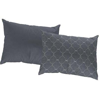 Dekokissen ADAM "Indian Cortezada", blau (blau, gemustert), B:60cm L:40cm, Baumwolle, Dekokissen_Sitzkissen_Kissenhüllen, mit Ornamenten, Wendekissenhülle ohne Füllung, 1 Stück Image