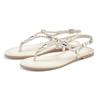 Sandale VIVANCE "Sommerschuh", Damen, Gr. 37, beige (hellbeige), Obermaterial: 100% Lederimitat. Futter: 100% Lederimitat. Decksohle: 100% Textilmaterial. Laufsohle: 100% Synthetik, unifarben, modisch, Schuhe, Zehentrenner, Sommerschuh, Sandalette...