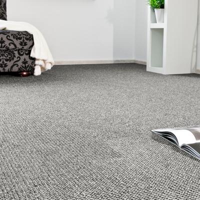 Teppichboden ANDIAMO "Patras, Strukturschlinge, Made in Netherlands", grau, B:500cm H:8,5mm L:1200cm, Kunstfaser, Teppiche, meliert, Breite 400 cm oder 500 cm, strapazierfähig & robust Image