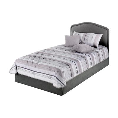 Polsterbett, grau, B:152cm L:212cm, Bezug Bett: Microfaser (100% Polyester), Bonnell-Federkernmatratze: Baumwoll-Mischgewebe (51% Polypropylen, 39% Polyester, 10% Baumwolle), Kaltschaummatratze: 100% Polyester, Bezug abnehm- und waschbar bis... Image