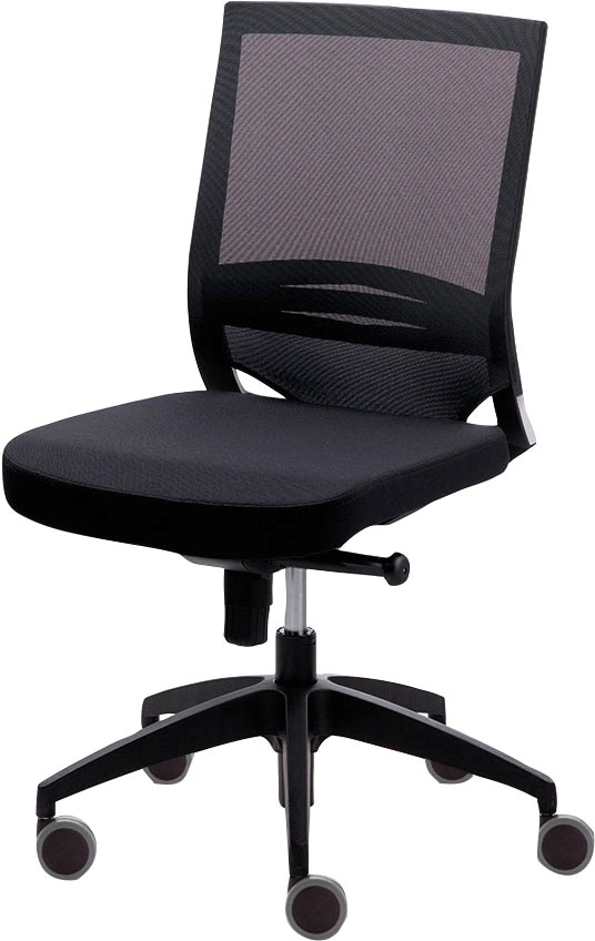 Drehstuhl MAYER SITZMÖBEL "2475", schwarz (schwarz, schwarz), B:65cm H:94cm T:60cm, Stühle, Drehstuhl