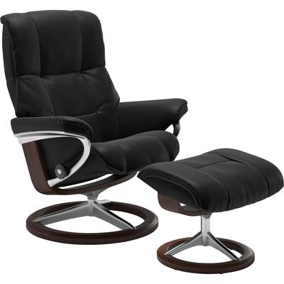 Relaxsessel STRESSLESS "Mayfair", schwarz (schwarz batick), B:92cm H:103cm T:79cm, Leder BATICK: BATICK ist ein leicht korrigiertes, durchgefärbtes und genarbtes Möbelleder, bei dem die meisten Unebenheiten und Spuren in der Regel entfernt wurden.,... Image