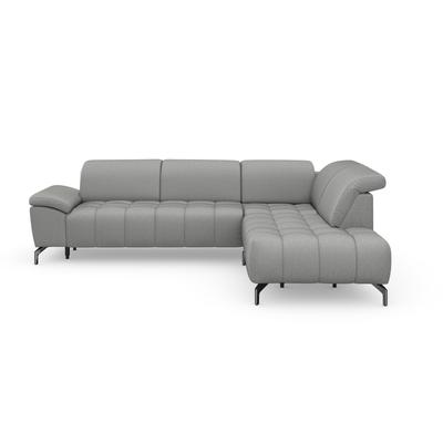 Ecksofa SIT & MORE "Cool L-Form", grau, B:272cm H:79cm T:220cm, Sofas, wahlweise mit Kopfteilverstellung und Vorziehsitz motorisch Image