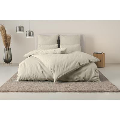 Bettwäsche HOME AFFAIRE "Luisa", beige, B/L: 135cm x 200cm, , Perkal, B/L: 40cm x 80cm, Perkal, Obermaterial: 100% Baumwolle, Bettwäsche, NEUHEIT: 100% Baumwolle, in Gr. 135x200 oder 155x220 cm Image