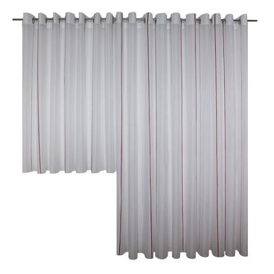 Vorhang WIRTH "Betsy" Gr. 8, rot, B:600cm H:175cm, Polyester, Gardinen, Store Image