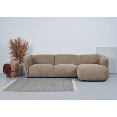 Ecksofa ANDAS "Ostrup", grau (taupe), B:280cm H:73cm T:152cm, 100% Polyester, Sofas, schlichtes modernes Design, in verschiedenen Farben Image