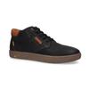 Sneaker CAMEL ACTIVE, Herren, Gr. 40, schwarz, Leder, casual, Schuhe, Schnürboots, Freizeitschuh mit Logo-Flag