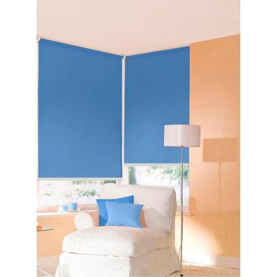 Seitenzugrollo SUNLINES "One size Style uni" Gr. 4, blau, B:162cm H:180cm, Polyester, Kunststoff, Metall, Rollos, Made in Germany Image