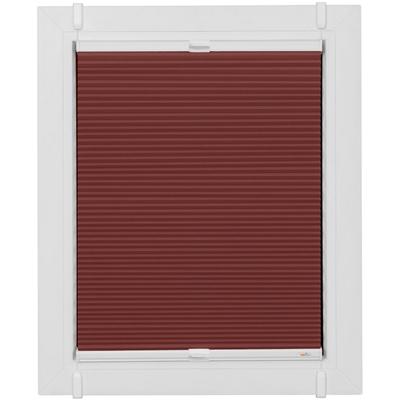 Plissee SUNLINES "Start-up Style Honeycomb", rot (ziegelrot, weiß, weiß), B:79cm H:95cm, Obermaterial: 100% Polyester, Plissees, verspannt mit Simply-Fix Klemmträger, Wabenplissee, nach Maß Image